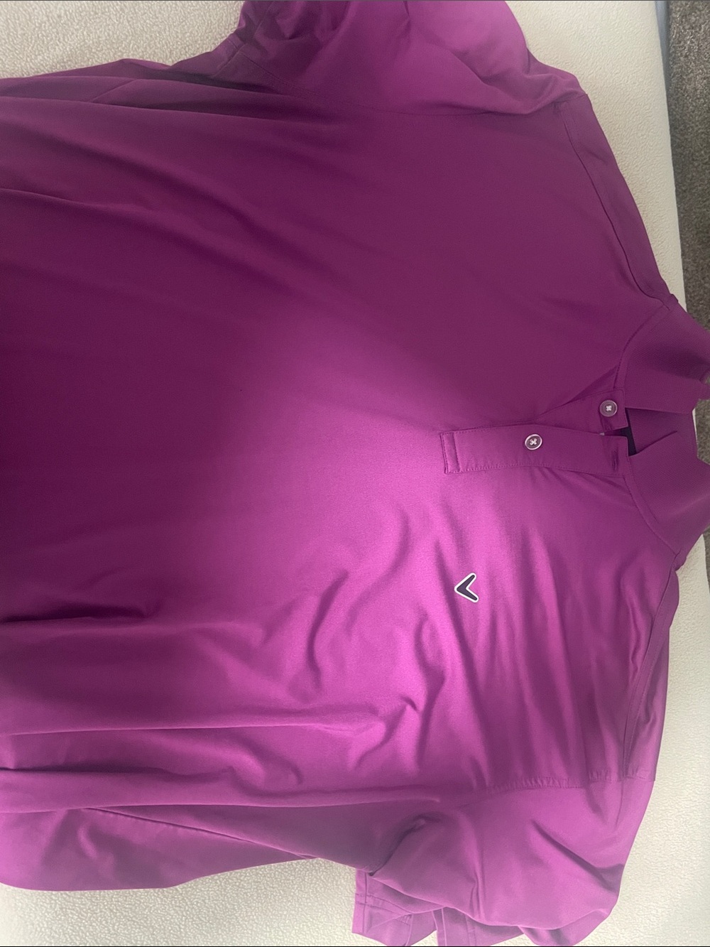Callaway Men's Short-Sleeve Polo in Deep Magenta